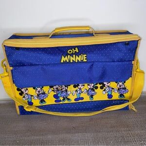 Oh Minnie The Walt Disney Company Blue Rectangle Minnie Mickey Mouse Bag Strap